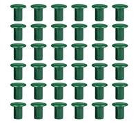 SagaSave Cane Safety Caps, 36 Pcs Green Garden Bamboo Cane Topper Protectors for Bamboo Sticks/Canes, Plant Stakes