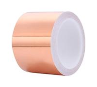 SagaSave Copper Slug Tape, Adhesive Copper Foil Tape, Electrical Conductive Tape DIY Crafts Tool for Stained Glass Soldering Electrical Repairs Guitar and EMI Shielding [20m*80mm]
