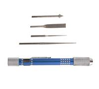 SagaSave Diamond Reamer and File Set, Multifunctional Portable Diamond Tipped Bead Ramer with 4 Replacement for DIY and Jewelry Making