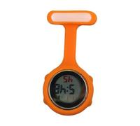 SagaSave Digital Fob Watch, Digital Display Nurse Watch Silent Electronic Luminous Watch with Pin/Clip-On for Nurse Doctor Women Men