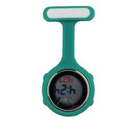 SagaSave Digital Fob Watch, Digital Display Nurse Watch Silent Electronic Luminous Watch with Pin/Clip-On for Nurse Doctor Women Men