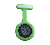 SagaSave Digital Fob Watch, Digital Display Nurse Watch Silent Electronic Luminous Watch with Pin/Clip-On for Nurse Doctor Women Men