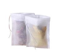 SagaSave Disposable Tea Filter Bags Empty Drawstring Seal Filter Tea Bags for Cooking, Soaking Medicinal Liquor, Tea Coffee Filter, DIY Spices Storage 14×16cm 100PCS