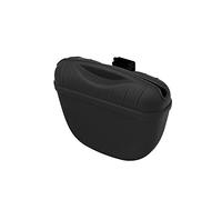 SagaSave Dog Treat Pouch for Training Silicone, Magnetic Closure Opening Portable Dog Treat Bag for Dog Training 1PCS Black