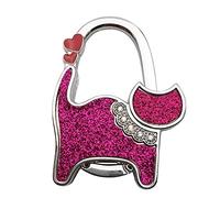 SagaSave Foldable Handbag Hook, Alloy Portable Cute Cat Pattern Table Hook Handbag Hanger for Hanging Purse, Bag, Women Girls Gifts (Type 1)