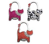 SagaSave Foldable Handbag Hook, Alloy Portable Cute Cat Pattern Table Hook Handbag Hanger for Hanging Purse, Bag, Women Girls Gifts (Type 23)