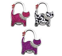 SagaSave Foldable Handbag Hook, Alloy Portable Cute Cat Pattern Table Hook Handbag Hanger for Hanging Purse, Bag, Women Girls Gifts (Type 18)