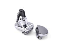 SagaSave Glass Door Lock, Double Door Security Lock with Keys for Home Hotel Bathroom Showcase (One for All Keys)