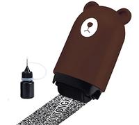 SagaSave Identity Theft Protection Roller Stamp, Guard Roller Stamp Wide Rolling Security Stamp for Secure Confidential ID Blackout Security, Anti Theft and Privacy Safety (Brown)