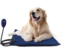 SagaSave Pet Heating Pad, Electric Heating Mat for Dogs and Cats Indoor Warming Mat, Chew Resistant Cord 40 x 30 cm, Blue,UK PL