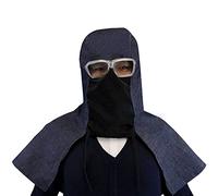 SagaSave Protective Hood, Full Protective Dust Shawl Cap with Goggles, Multifunctional Sand Proof Wear Cloak Neck Shoulder Drape Hat for Workers Blue
