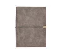 SagaSave PU Leather Notebook, A5 Writing Notepad Refillable 6 Holes Loose Leaf Journal Diary, 100 Pages (Red)