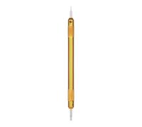 SagaSave Standard Spring Bar Tool, Metal Watch Repair Kit Watch Band Tool Link Pin Removal with V-Edged Flat Tip and Forked/Point Tip to Adjust and Replace Strap - Gold