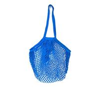 SagaSave String Shopping Bag, Cotton Reusable Grocery Mesh Bags Portable Net Shopping Mesh String Bag for Fruit, Vegetables Storage (Blue,2PCS)