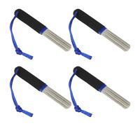 SagaSave V-Groove Dart Sharpener Hook Sharpener 4Pcs Double Sided Diamond Grinding File Precision Portable Tool for Darts and Fishing Hooks, Compact Slim Design for Rapid Sharpening (Black-Blue)
