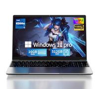 SAGAWHALE 2026 Laptop Computer 15.6" FHD IPS, 16GB RAM 512GB SSD, 2-Core i5-6200U up to 2.8GHz, Win 11 Pro, 3.5 lbs, Backlit Keyboard, Silver, Dual USB 3.0, Mini HDMI,TF Card Slot, Wi-Fi, BT 4.2
