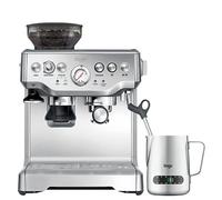 Sage Barista Express, Manual Tamping, Temp Control Milk Jug, Bean to Cup Coffee Machine with Grinder, Manual Milk Frother, Brushed Stainless Steel