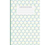 Sage Daisy Composition Notebook - minimal aesthetic Floral Journal for School, Notes & Writing, 6x9 Compact Size: Aesthetic Wide Ruled Notebook for ... Teens & Everyday Use - Minimal Clean Layout