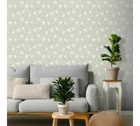 Sage Floral Wallpaper Feature Wall Arthouse