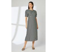 Sage Geo Print Puff Sleeve Midi Dress Principles Sage 10