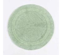 (Sage Green, Bath Mat - Round) Luxury Reversible Cotton Bath Mat
