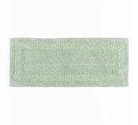 HOMESCAPES Long Bath Mat, Runner, Luxury 1600gsm Extra Soft 100% Cotton, Reversible Bathroom Mats Non-Slip, Washable, Super Absorbent, Quick-Dry, Sage Green Large Bathroom Rug, 40 x 100 cm