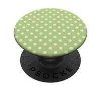 Sage Green Big Polka Dot Boho Vintage Aesthetic Girly PopSockets Adhesive PopGrip