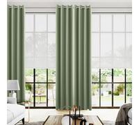 Sage Green Blackout Curtains 52x108 Inches Long