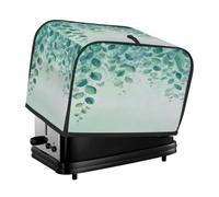 Sage Green Botanical Leaves Vines Toaster Cover 2 Slice Dust Cover for Bread Machine,Small Kitchen Appliance