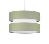 Sage Green Ceiling Light Shade, Easy Fit Pendant Diameter 26cm