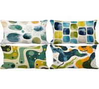 Sage Green Cushion Covers 50 x 80 Modern And Simple Outdoor Cushions Soft Set of 4 Rectangle Decorative Pillows with Smooth Invisible Zip for Livingroom Outdoor Patio Garden Bench Home Decor 1l-28M