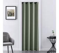 Sage Green Door Tapestry Curtain for Doorway,Match Wall Room Decor,Privacy Blackout Boho Dorm Curtains for Bedroom Closet Door Living Divider Cover Between Bathroom Sliding Glass Patio,Light Green