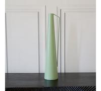 Sage Green Eclectic Modern Decorative Glossy Roman Vases, Metal Powder Coated Finish, Vase With Handle - For Home Decor, Living Room, Bedroom Or Conservatory