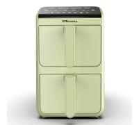 (Sage Green) EMtronics 10L Stack Dual Air Fryer Double Basket Large Family Size