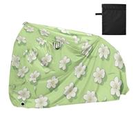 Sage Green FLOWER Waterproof Bike Cover with Lock Holes Uv Resistant Indoor Outdoor Storage Rain Cover Fits for Most funda para bicicletas exterior