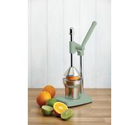 Living Nostalgia Heavy Duty Lever-Arm Manual Orange Juicer - English Sage Green