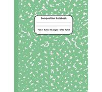 Sage Green Marble Composition Notebook College Ruled: Aesthetic Marble Journal for Students, Teens, and School Supplies: Trendy Sage Green Marble ... for School, Journaling, and Everyday Writing