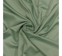 Sage Green Matt Finish Micro Satin Fabric - Sold by The Metre - Smooth Woven Fabric for Dressmaking & Crafts