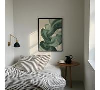Sage Green Mid Century Modern Wall Art, Modern Abstract Art Print Wall Art Sage Green Poster Above Couch Art 70x110cm framework