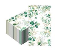 Sage Green Napkins - 40PCS Napkins Disposable, Green Napkins,Wedding Napkins, Sage Green Birthday Decorations, Baby Shower Napkins Leaf for Party Wedding Baby Shower Birthday Table Decoration