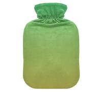Sage Green Orange Hot Water Bottle with Cover for Pain Relief Bed Warmer for Headaches, 1L