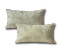 Sage Green Outdoor Cushions Covers 50 x 100 Sofa Cushions, Plant Breathable Linen Rectangle Cushion Covers Autumn Decorations Pillow Cases 2 Pack, with Zipper, for Room Halloween Decorations q-258