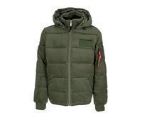Sage Green Puffer Cord Jacket- male- Alpha Industries- Winter Jackets- Green- XL- Jackets XL