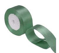 Sage Green Satin Ribbon, Double Sided Polyester Ribbon 25mm x 100 Yards - Fabric Thick Ribbon for Gift Wrapping, Valentine Bouquets, DIY Sewing Project, Party Balloon, Hair Bows Cake Decoration