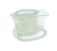 Sage Green Shimmer Organza Chiffon Nylon Wire-Edge Ribbon Double-Sided 1M Continuous Length 50mm Wide