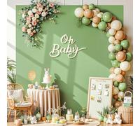 Sage Green Square Arch Backdrop Cover 6.6FT x 6.6FT Arch Covers Stretchy Backdrop Spandex Fitted Arch Cover Balloon Photo Backdrops Covers for Wedding Birthday Party Graduation Baby Shower Decoration