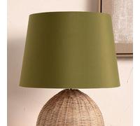 Sage Green Tapered Poly Cotton Lampshades - 40cm for Table & Floor Lamps, 16 inch for Standard Lamps