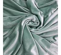 Sage Green Velour Stretch Jersey Velvet Fabric - 150cm Wide (by The Metre)