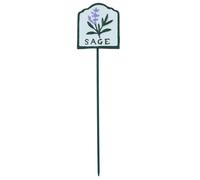 Sage Herb Sign Marker Label Cast Iron Plant Plaque Garden Yard Allotment