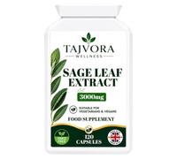 Sage Leaf Capsules for Menopause - 3000mg High Strength Perimenopause and Menopause Support Supplement with Sage Leaf - 120 Capsules 4 Month Supply, Made in UK